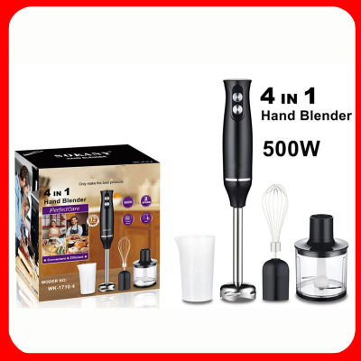 4 en 1 Batidora eléctrica, material de acero inoxidable 304，Adecuado para alimentos de cocina, comida para bebés.