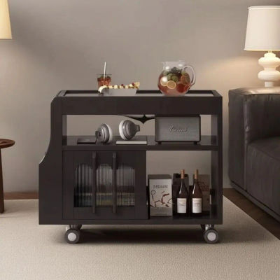 Mueble auxiliar móvil, mueble lateral, para apartamento pequeño, sala de estar, lujo ligero, hogar, almacenamiento