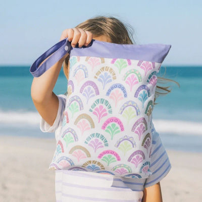 Nuevas bolsas secas y húmedas para pañales, impermeables, reutilizables, para viajes, playa, piscina, guardería, artículos para bebés, bolsa de gimnasio para Yoga para trajes de baño