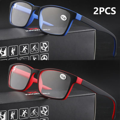 2 uds gafas de lectura para hombres y mujeres gafas con bisagra de resorte gafas con bloqueo de luz azul lentes HD uso cómodo