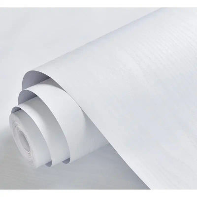 Rollos de papel tapiz de vinilo de madera blanca resistente al agua, decoración autoadhesiva, papel de Contacto, armario de cocina, muebles de escritorio, pegatina decorativa