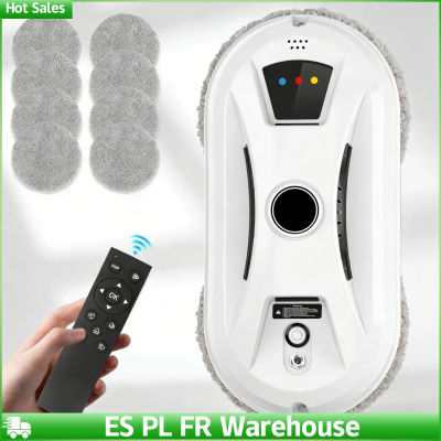 Robot Limpiacristales Inteligente Automático con Succión de 5600Pa, Robot Limpiacristales con Control Remoto, Robot Aspirador para el Hogar