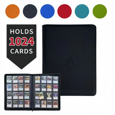 Carpeta para Tarjetas con 16 Bolsillos - Carpeta Premium para Tarjetas Coleccionables con Capacidad para 1024 Tarjetas, Protección Definitiva para Tarjetas TCG y Deportivas Coleccionista d