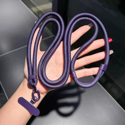 Correa ajustable para teléfono móvil, cordón cruzado para teléfono, cuerda para el cuello con parche para iPhone, correa de cordón colgante para teléfono móvil