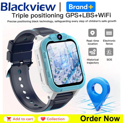 Reloj Inteligente Blackview para Niños, Resistente al Agua, con Monitor de Video, Rastreador, Llamadas 4G, SOS, GPS, Relojes Digitales para Regalo Infantil