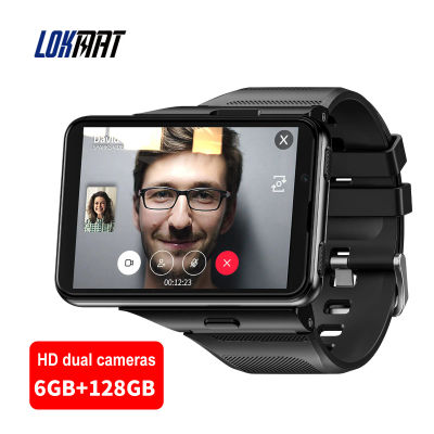 LOKMAT APPLLP MAX-NEW 4G LTE Smartwatch 2,8 "pantalla táctil WiFi cámara Dual videollamada Monitor de ritmo cardíaco reloj inteligente para Android