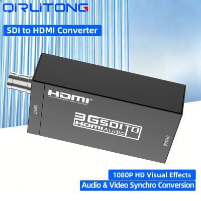 Convertidor SDI a HDMI, Adaptador de Audio y Video BNC a HDMI HD 3G, Adaptador SDI a HDMI y DC 5V 1A para Monitor HDTV