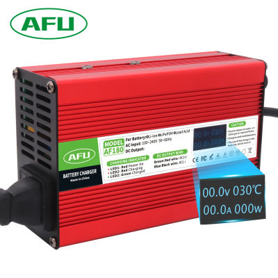 Cargador de batería de litio de 16,8 V, 10A, Usd para 4S, 14,8 V, Li-ion, batería Lipo con funda, pantalla OLED