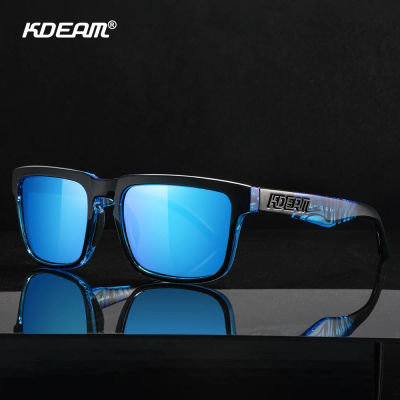 Gafas de sol vintage de estilo cuadrado KDEAM para hombres y mujeres con protección UV400 equipadas con lentes de gafas polarizadas TAC