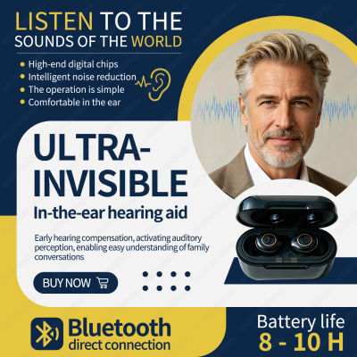 Nuevo Audífono Bluetooth de 16 Canales Recargable de Alta Calidad, Amplificador de Sonido para Sordera con Cancelación de Ruido