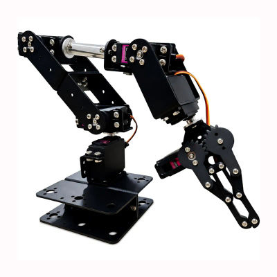 Kit de Brazo Robótico de 6 Grados de Libertad (6 DOF) DIY, Robot Multigrado de Libertad con Servo para Agarre, Educación Maker, Construcción, para Arduino ESP32, Brazo Robótico Programable