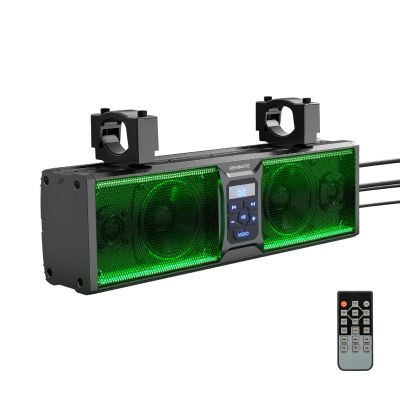 Altavoces con Control remoto Bluetooth, actualización UTV, iluminación LED Bluetooth resistente al agua, Compatible con Polaris RZR para Can-Am X3