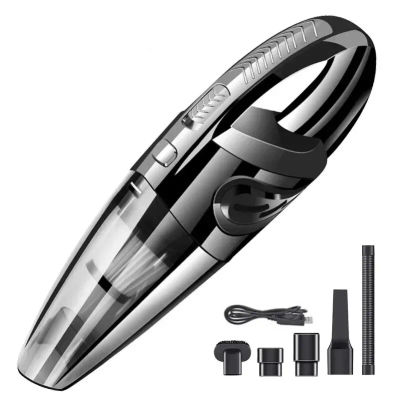 Aspiradora inalámbrica de mano recargable para coche, aspirador potente de succión ciclónica, carga rápida para el hogar, pelo de mascotas
