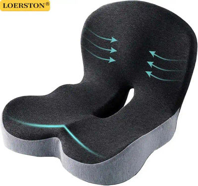 Cojín de espuma viscoelástica, accesorios interiores, almohada para asiento de coche, almohada de cintura, soporte Lumbar, almohada de oficina, cojín para silla