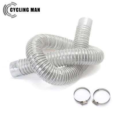 Manguera de aspiradora de 50mm de diámetro interior, fuelle de PVC, tubo de recogida de polvo Industrial, máquina de grabado para carpintería, tubo de eliminación de polvo