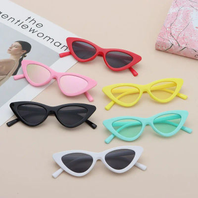 Nuevas gafas De Sol Vintage con forma De ojo De gato para niños y niñas, gafas De Sol con marco triangular pequeño para regalo, gafas De Sol para bebés, gafas De Sol infantiles UV400