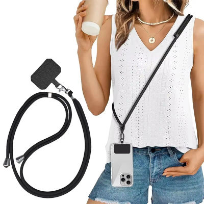 Correas Universales Multifuncionales para Teléfono con Parche, Correa Ajustable para Teléfono Móvil, Cordón para Colgar el Teléfono Celular