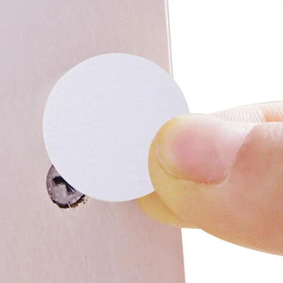 54 uds/hoja autoadhesiva muebles cubierta de tornillo pegatinas PVC pegatinas redondas para madera hogar artesanía escritorio gabinete calcomanías decorativas