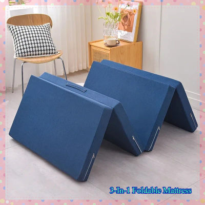 Colchón plegable 3 en 1: almohadilla de esponja portátil para colchones para muebles de dormitorio, yoga, siesta en el suelo