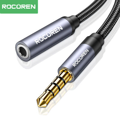 Rocoren AUX Cable 3,5mm Jack macho a hembra extensión de Audio altavoz Cable convertidor para teléfono auriculares portátiles tabletas adaptador