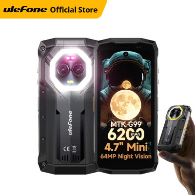Ulefone Armor Mini 20 4G 4,7 "teléfono resistente 64MP cámara nocturna Android 14 Smartphone 6200mAh teléfono móvil LED