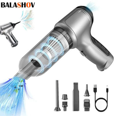 Aspiradora inalámbrica de mano para coche, Robot aspirador de succión potente de 95000Pa, portátil, para teclado de escritorio y casa