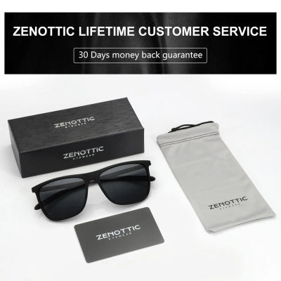ZENOTTIC-gafas de sol hombre gafas de sol polarizadas cuadradas para hombre, ultraligeras, de fibra de carbono, para conducir, pescar, Golf, deportes, protección UV400 gafas de sol polarizadas hombre