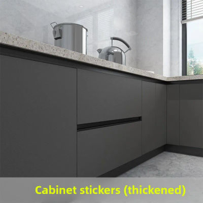 Rollo de 12M de pegatinas de pared grises, Muebles gruesos a prueba de aceite, impermeables, PVC, gabinetes de cocina, puerta de armario, papel de Contacto autoadhesivo
