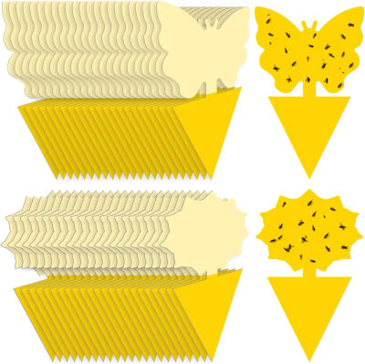 Landisun-trampas para moscas de frutas, trampas para hongos y mosquitos para interiores y exteriores, trampas adhesivas para moscas de frutas amarillas, plantas voladoras, trampas para insectos