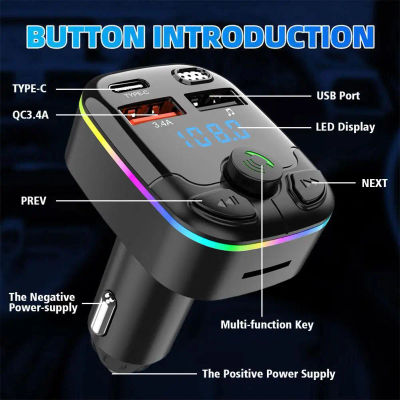 Nuevo Cargador Rápido USB Doble para Auto, Reproductor MP3, Receptor Bluetooth FM, Transmisor FM Bluetooth 5.0, Unidad Flash USB, Accesorios para Auto
