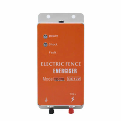 Energizador de Cerca Eléctrica de 12V CC, 0.5-1 Joules, para Animales, Ganado, Granjas, Aves de Corral, Cargador Solar, Controlador de Cercas