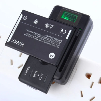 Cargador de batería móvil 2022, pantalla indicadora LCD Universal, puerto USB para cargadores de teléfono móvil, carga de batería, enchufe de Reino Unido y UE
