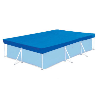 Cubierta Rectangular para Piscina, Cubierta Solar para Piscina al Aire Libre, Tela Anti-UV y Antipolvo, Manta Impermeable para Jacuzzi, Cubierta Antipolvo para Verano