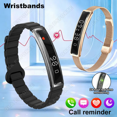 Nueva pulsera inteligente para la salud, pulsera deportiva para hombres y mujeres, prueba de estrés, monitor de frecuencia cardíaca, podómetro resistente al agua, reloj inteligente para Android iOS