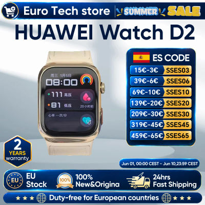 Reloj inteligente HUAWEI D2 de 1,82 pulgadas con pantalla AMOLED, ECG, monitoreo completo del sueño, cuidado de la salud familiar, Bluetooth, llamadas, NFC