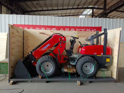 Mini cargador telescópico de brazo de carretilla elevadora con cargador telescópico tipo rueda para uso agrícola a la venta