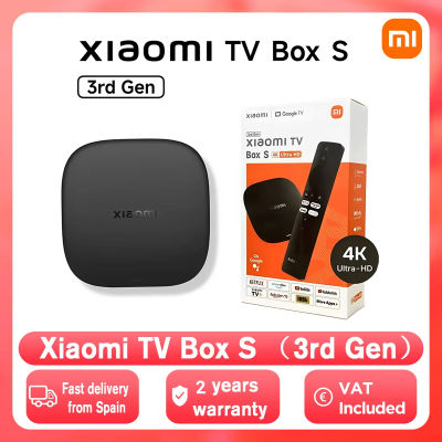 Versión Global Xiaomi TV Box S 3.ª Generación 4K UHD 2GB 32GB Bluetooth 5.2 WiFi Dolby Vision Google TV Netflix Reproductor Multimedia Inteligente
