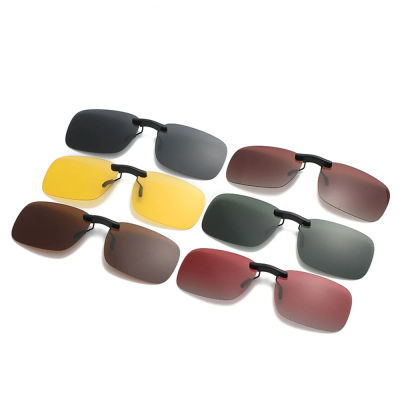 Clips polarizados para gafas de sol, Clip de alta definición para conducción, visión nocturna, UV400