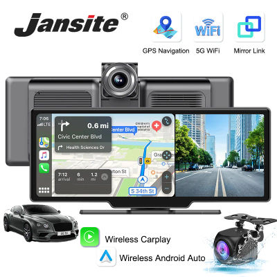 Cámara de salpicadero de 10,26 pulgadas, reproductor de vídeo para espejo de coche 4K, Carplay inalámbrico, Android, GPS, Monitor de coche, cámara retrovisora Multimedia, tablero