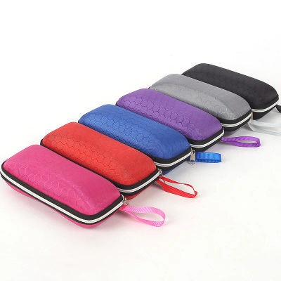 Estuche de gafas portátil para mujeres y hombres, caja de gafas de sol con cordón y cremallera, funda protectora para gafas