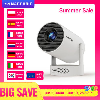 Proyector Portátil Magcubic HY300 Pro+ 8K Android 14, 8000 Lúmenes, WiFi 6, BT5.4, Cine en Exteriores, Altavoz HiFi de 5W, Compatible con 720P HD