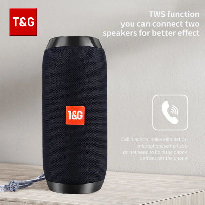 Altavoces Bluetooth TG117, caja de sonido inalámbrica portátil, altavoz para exteriores, estéreo envolvente resistente al agua, compatible con Radio TF