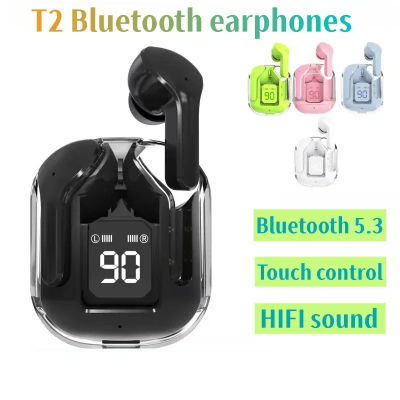 Auriculares inalámbricos T2 TWS con potencia LED, cascos con pantalla Digital, sonido estéreo, compatibles con Bluetooth 5,3 para Xiaomi
