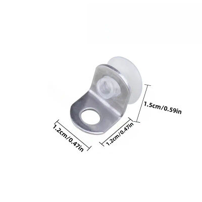 Soporte de soporte para muebles de acero inoxidable de 20 piezas, accesorios de hardware, diseño simplicidad, adecuado para gabinetes, estantes y escritorios