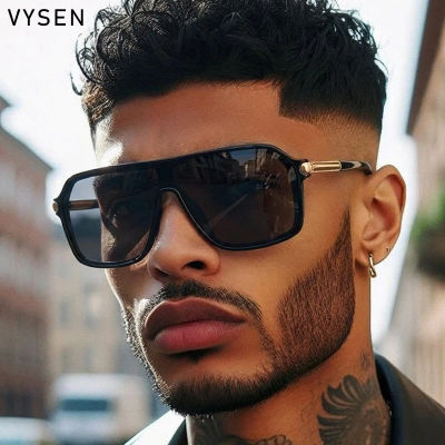 Gafas de sol Steampunk de una pieza para hombre, lentes de sol de marca de lujo Vintage de gran tamaño con marco grande de Metal, gafas deportivas para hombre 2026