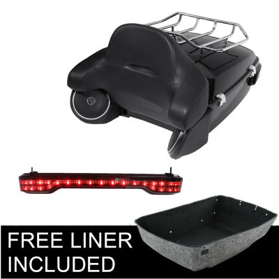 Almohadilla de altavoz ligera para maletero de motocicleta King, para Harley Touring Trunk Road King Glide 2014-2025