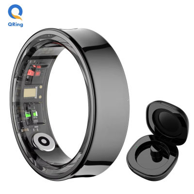 Anillo inteligente R09 para hombres y mujeres con estuche de carga, Monitor de salud y sueño con temperatura de la piel Modo multideporte para teléfono Xiaomi Samsung