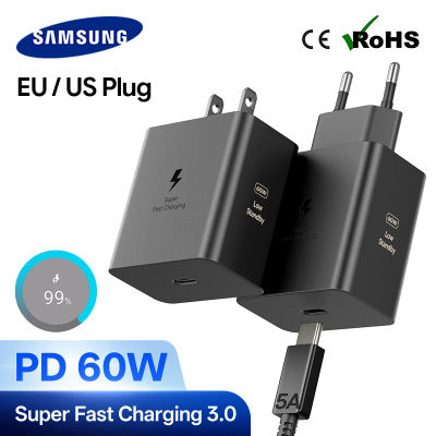 Cargador Original Samsung de 60W 25W Tipo C, Cargador Superrápido para Galaxy S26 Ultra S25 FE S24 Ultra S23 S22 A57 A17 A37 A26 Z Fold 8 7