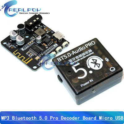 Mini placa decodificadora Bluetooth 5,0, receptor de Audio BT5.0 PRO, reproductor MP3 sin pérdidas, módulo amplificador de música estéreo inalámbrico con funda
