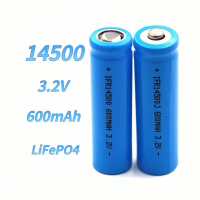 Batería LiFePO4 14500 de 3.2V 600mAh, Cargador de Batería Lifepo4 para Afeitadora, Cortapelos, Linterna, Micrófono, Ratón, Timbre, Depiladora